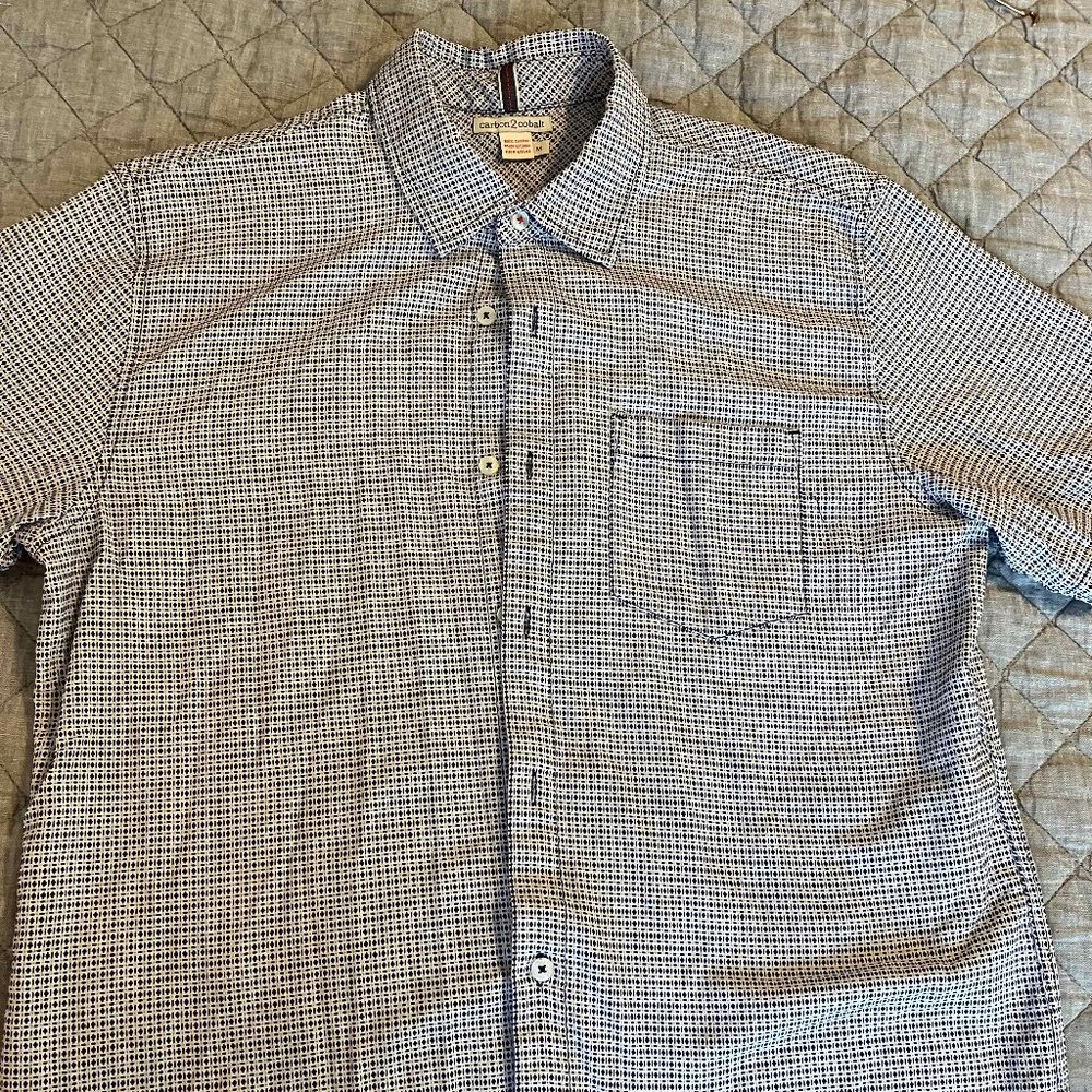 Carbon2Cobalt - Short Sleeve Button-Up Shirt